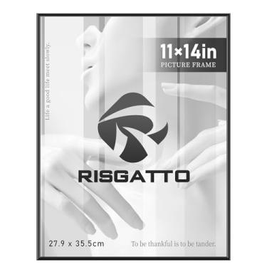 Imagem de Risgatto Moldura – Quadro Minimalista em Alumínio com Acrílico HD – Moldura Metálica Fina para Fotos e Pôsteres – Para Pendurar na Parede (Preto, 11 x 14)