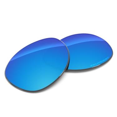 Imagem de Tintart Lentes de substituição de desempenho compatíveis com RayBan RB8313 58 mm polarizadas gravadas-azul-celeste