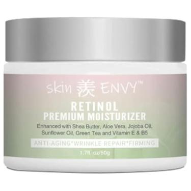 Imagem de Skin ENVY Creme antienvelhecimento Retinol – com ácido hialurônico, manteiga de karité, vitamina E e chá verde | Hidratante, nutritivo e redutor de rugas | 20% dos lucros doados para instituições de