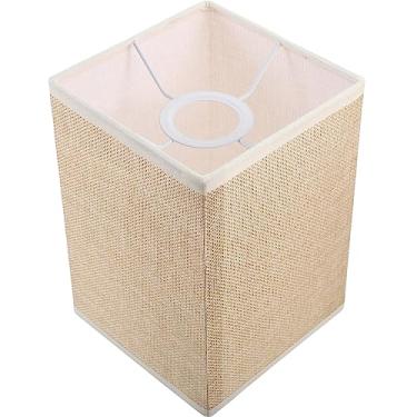 Imagem de SEWACC Abajures De Lustre, Arandelas Parede, Abajur Mesa Para Lâmpadas, Quadradas, Capas Luminárias Chão, Decoração Linho