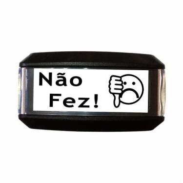 Imagem de Carimbo Automatico Autoentintado Escola NÃO FEZ - Nykon