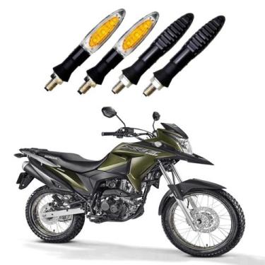 Imagem de KIT 4 Setas Esportivas Pisca de Led Modelo P11 Para Moto Honda XRE 190