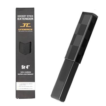 Imagem de Plugue de extensão de taco de hóquei para bastões compostos Universal Senior 10.2 cm 15.2 cm Stick Extender com cola, alongamento de bastões de hóquei, plugue de extremidade fácil de instalar