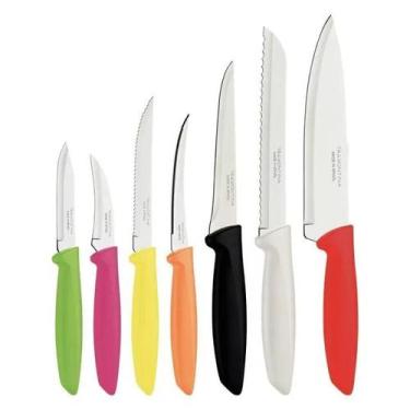 Imagem de Conjunto faca tramontina inox plenus c/07 colorido 23498966