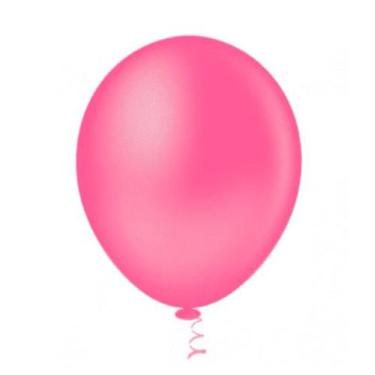 Imagem de BALÃO LISO REDONDO - PIC PIC Nº 05 - ROSA FORTE - Pacote com 50 unidad