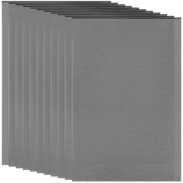 Imagem de CRASPIRE 10 peças Fursuit Eye Mesh 30 x 20 cm preto PVC rede de plástico 0,5 mm furo impermeável malha imprimível para furries cosplay diy artesanato adereço fazendo escultura decoração de casa