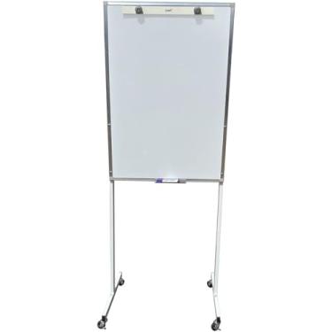 Imagem de Cavalete para Flip-Chart Magnético, Stalo, 100 cm x 72 cm, com Rodízio