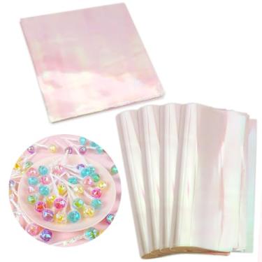 Imagem de Cinvo 160 folhas de celofane arco-íris, papel de embrulho de celofane de 19 x 19 cm, papel de violoncelo para assar, artesanato, lembrancinhas de festa, folhas de plástico para embrulho de doces