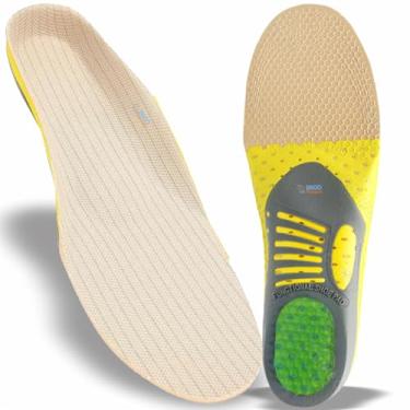 Imagem de Palmilha Ortopedica para Fascite Plantar e Esporão Calcaneo com Calcanhar em Gel Amortecedor (41-46)