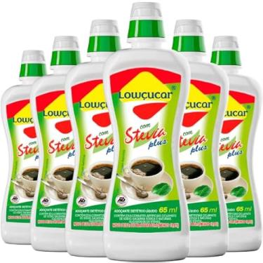 Imagem de Kit 6 unid Adoçante Líquido C/Stevia Frasco 65ml - Lowçucar Plus