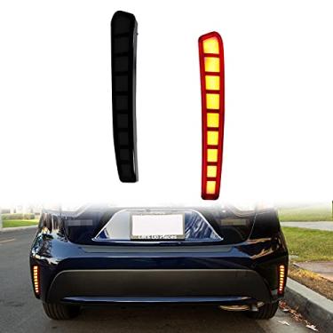Imagem de GTINTHEBOX Lente fumê estilo grade LED para-choque traseiro refletor luz freio sequencial seqüencial seta luz traseira compatível com Toyota Corolla Sedan 2020 2021