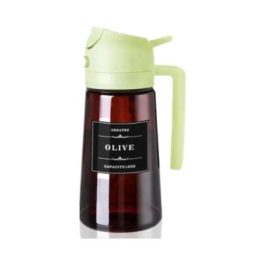 Imagem de Dispensador De Óleo De Vidro 2 Em 1 À Prova De Vazamentos De 16oz Para