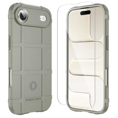 Imagem de LABILUS Capa protetora tática resistente ao desgaste resistente ao desgaste Rugged Shield de 2,4 m compatível com iPhone Air (6,5 polegadas) - argila clara