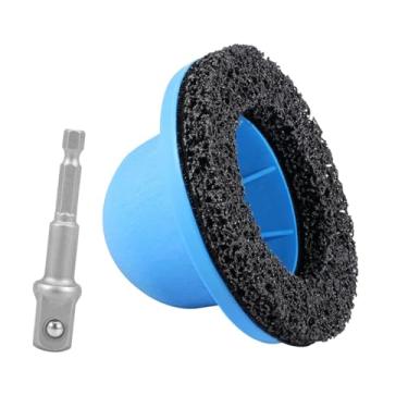 Imagem de KiBcsLic Lixamento de cubo de roda, lixamento de pintura, acessório de automotivo, ferramenta de limpeza de substituição fácil de usar, lixadeira de reparo,
