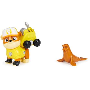 Imagem de Paw Patrol Big Truck Pups – Boneco de borracha com drone de resgate com plataforma central de comando de montagem por clique e amigo animal