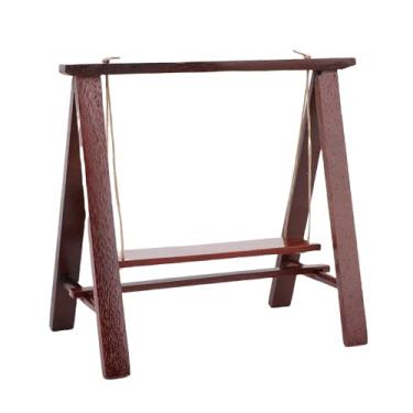 Imagem de RiToEasysports Swing Em Miniatura, Material Premium, Design Incrivelmente Realista, Artesanato Requintado, Escolha Ideal, Uso Versátil, 1:12 Mini Casas, Caixas de Quarto (Mogno)