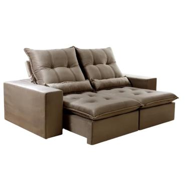 Imagem de Sofá Retrátil e Reclinável Prisma 1,90m - Montagem Inclusa