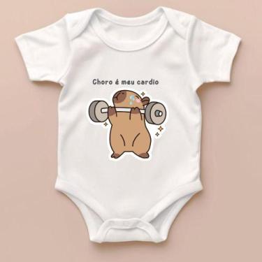 Imagem de Body Bebê Reborn Bodie Personalizado Capyvara Cardio Infantil Confort 