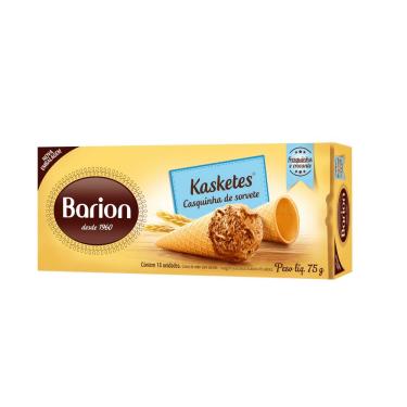 Imagem de Casquinha de Sorvete Kasketes 75g Com 18 Unidades - Barion