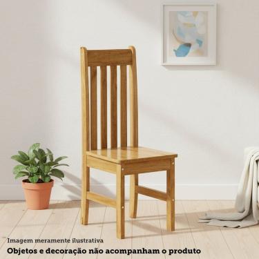 Imagem de Kit 6 Cadeiras em Madeira Maciça Bielefeld Espresso Móveis Nogueira