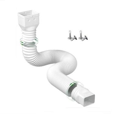 Imagem de Extensão de calha de chuva Extensor de tubo descendente flexível branc