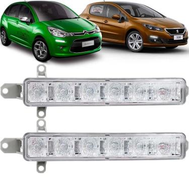 Imagem de Par Pisca Led Para-Choque Dianteiro Citroen C3 Peugeot 308