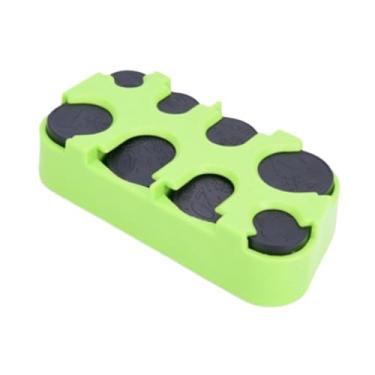 Imagem de Generic Porta-moedas Cápsulas para moedas Presentes para amadores Colecionadores de interiores com vários compartimentos Suprimentos Organizador portátil, Verde