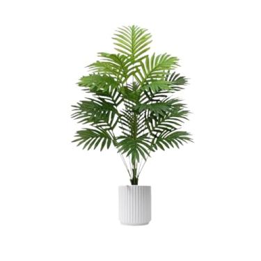 Imagem de Palmeira Artificial para Decoração de Interior, Planta Realista 70cm com 18 Folhas, Ideal para Decorar Sala