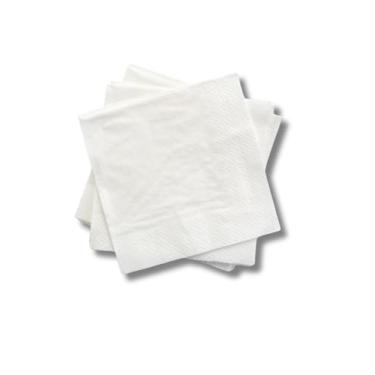 Imagem de Guardanapo de Papel Branco Gourmet Luxo, Folha Dupla, 24x22 cm, 250 Unidades