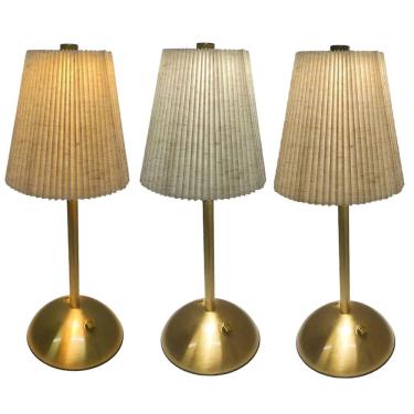 Imagem de Luminaria de Mesa LED 3 Tons Kit 3 uni Controle de Intensidade Bateria Recarregavel USB Leitura Estudo Quarto Sala