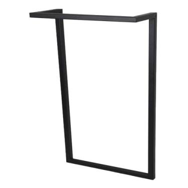 Imagem de Pé Base Áquila 75x45 Industrial Tubular Escrivaninha Mesa Aparador - J
