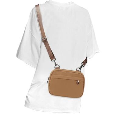 Imagem de Bolsa tiracolo MAXTOP, pequenas pochetes marrons para mulheres e homen