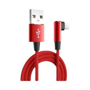 Imagem de Cabo Tipo C De Carregamento Rápido 5A Com Conector Em Ângulo De 90 Gra