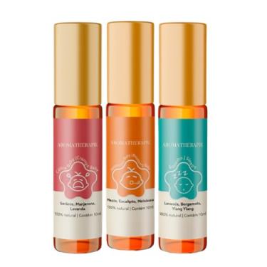 Imagem de Kit 3 Aromaterapia Bebê Natural Blend Óleos Essenciais Aromathérapie - Kit Bem Estar do Bebê