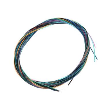Imagem de Cryfokt Cordas de Guitarra de Nylon Coloridas, Liga de Cobre Revestida de Cor, Longa Vida, Cordas de Guitarra de Nylon Coloridas para Profissionais de Desempenho, Amantes de Instrumentos,