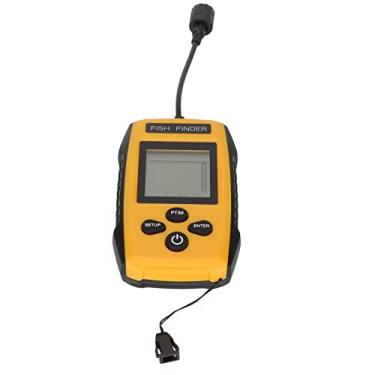 Imagem de Zhjvihx Localizador de Peixes de Profundidade, Tela Lcd de Profundidade de 0.6-2m Sonar Portátil Com Luz de Fundo Led Localizador de Peixes para Barco Caiaque Congelado Lago Rio Pesca
