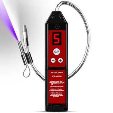 Imagem de Aprvtio Detector de vazamento de refrigerante com luz LED, detector de vazamento de halogênio Freon testador de vazamento de gás HVAC ar condicionado R22 R410A R134A R1234YF CFCs HCFCs HFCs Indicador