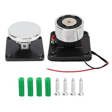 Imagem de Grcfumo Suporte de porta eletromagnético de proteção, montagem resistente de extintor, suporte de porta de vidro normalmente aberto à prova de fumaça montado na parede