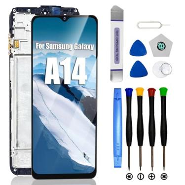 Imagem de Kit de substituição de tela para Samsung Galaxy A14 5G com moldura de tela LCD de 6,6 polegadas para substituição de tela Samsung A32 (modelo A14 A146U S146DL A146A A146W) com ferramentas de reparo