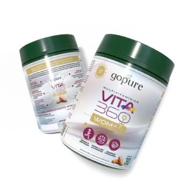 Imagem de 2 Potes Vita 360 Woman  Multivitamínico Feminino com Vitaminas, Magnés