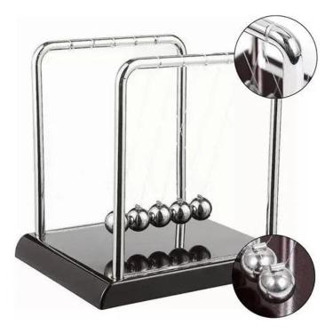 Imagem de 2X Pêndulo De Newton Luxo Tam. Médio Decoração Escritório Me