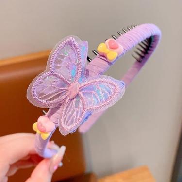 Imagem de Bandanas femininas antiderrapantes – Acessórios modernos de borboleta para estilos lisos nas costas