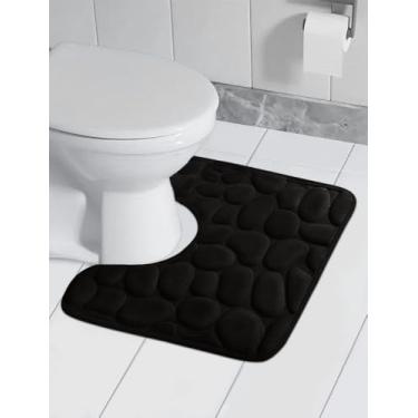 Imagem de 1 tapete de banheiro de espuma viscoelástica super absorvente, tapete macio e confortável, tapete antiderrapante, fácil de secar, decorações de banheiro, lavanderia, quarto, acessórios de banheiro