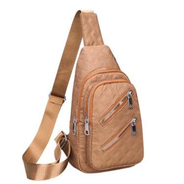 Imagem de Bolsa transversal transversal para homens e mulheres pequena mochila pochete casual para caminhadas, viagens, trabalho, esportes, deslocamento