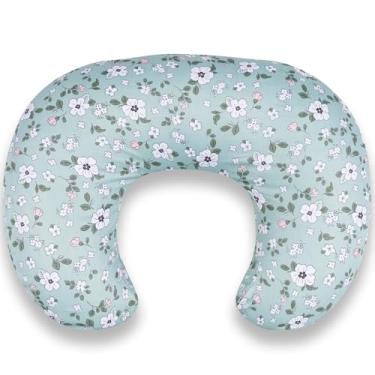 Imagem de Almofada de amamentação para amamentação e mamadeira – Design ergonômico em forma de C com enchimento respirável e capa lavável removível, suporta 0 a 18 meses