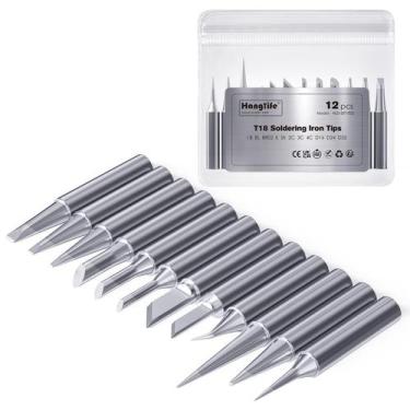 Imagem de Pontas de ferro de soldar Hanglife T18 para Hakko FX-888D (12 unidades
