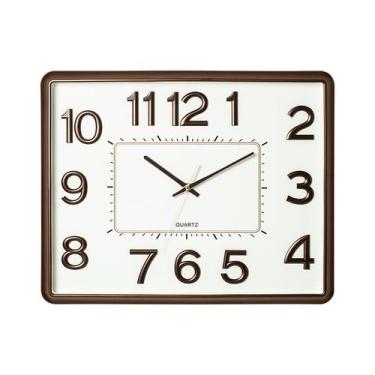 Imagem de Relógio de parede genérico, grande, moderno, 49 x 39 cm, sem tique-taq