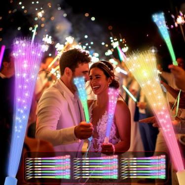 Imagem de Varinha de fibra óptica JSronms Glow in The Dark Party 48 unidades