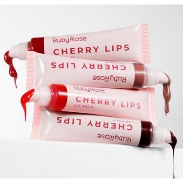 Imagem de Gloss Lip Balm Cherry Lips Ruby Rose - Linha Rosa CL60