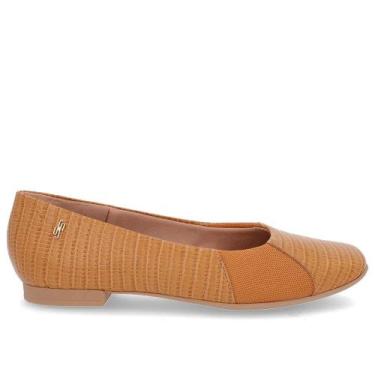 Imagem de Sapatilha Usaflex Couro AG40027, Marrom, 37